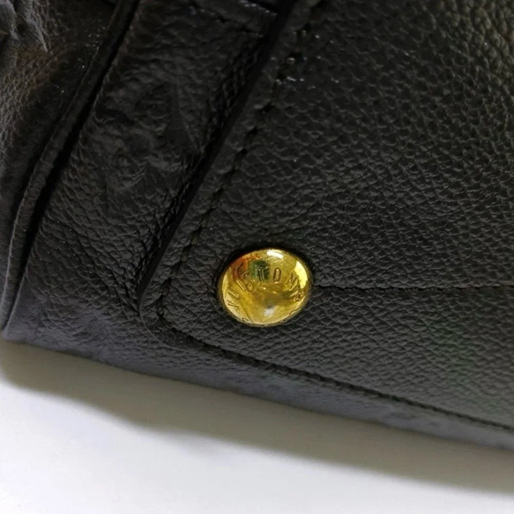 Louis Vuitton Black Embossed Satchel